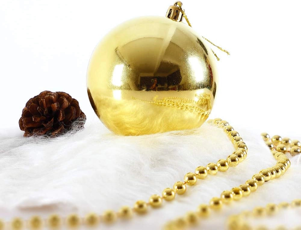 Deuba® Set Completo Palline Albero di Natale 102pz Ø 3-6cm Decorazioni Feste Natalizie Addobbi FESTIVITÀ Puntale Catena Perline