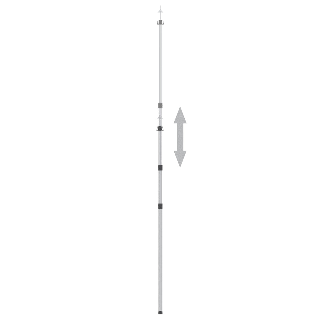 Aste Telescopiche per Tende 102-260 cm 2 pz in Alluminio CFW8699178