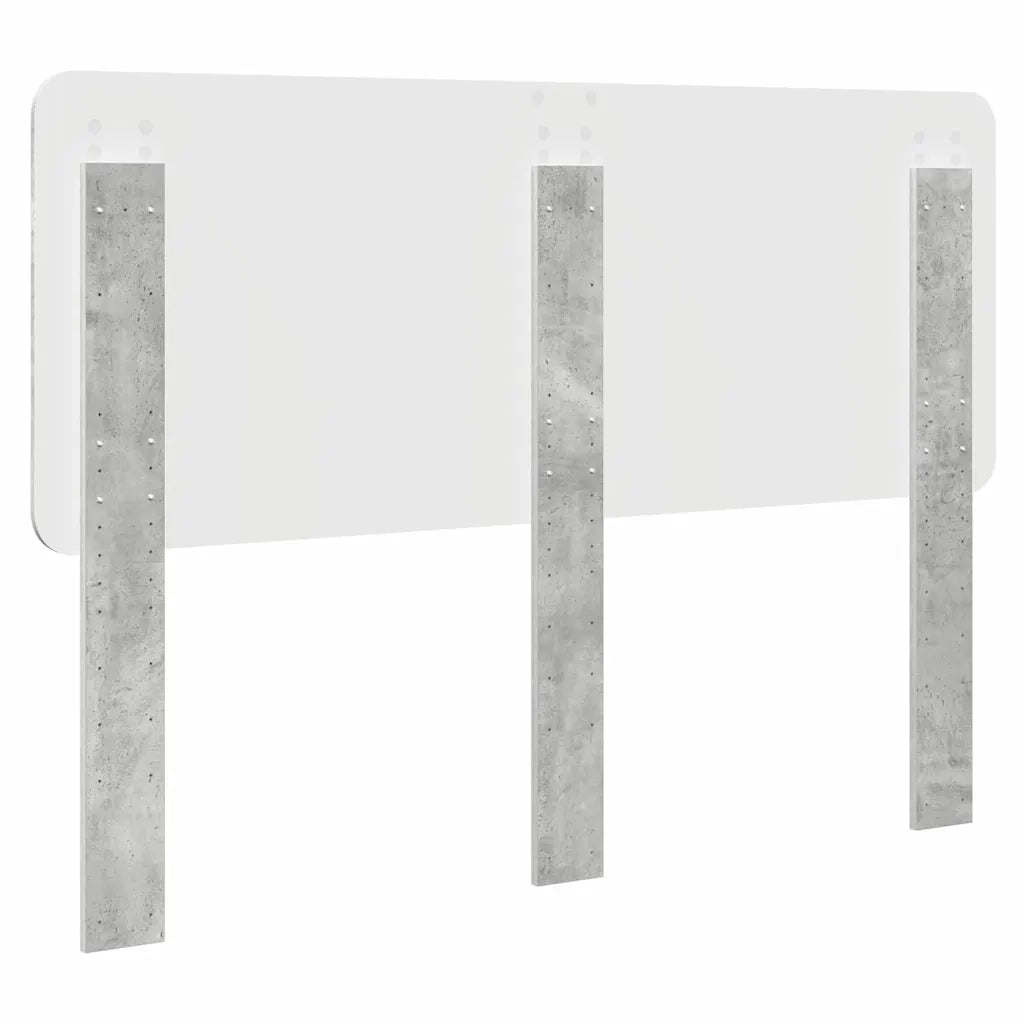 Testiera-Testata-Testiera Decorativa Grigio cemento 160 cm Legno multistrato 370895
