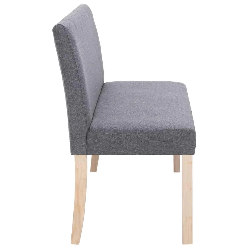 Panca/pouf/sgabello/panca mobile 139,5 cm grigio chiaro poliestere 3002101
