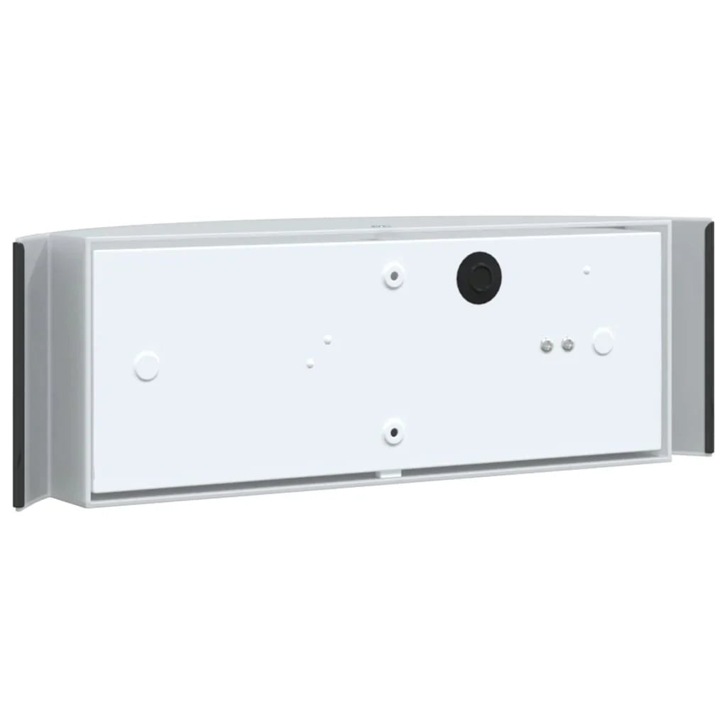 Set di 2 applique da esterno dal design moderno 31,5 x 9 x 10 cm in acciaio inox nero 02_0056614