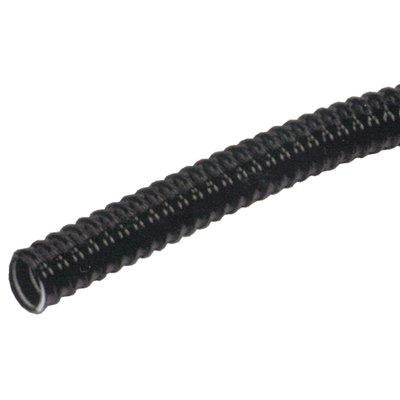 TUBO CORRUGATO + TIRAFILO  PVC NERO MM 16 MT 100