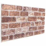 Pannelli da parete 10 pcs Marrone 100 x 50 cm Schiuma EPS