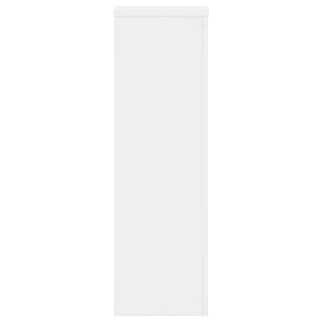 Portavasi mobili per fiori set da 2 25 x 25 x 80 cm legno ingegnerizzato bianco 02_0045271