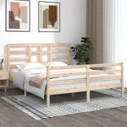 Giroletto senza Materasso-Struttura Letto in Legno Massello 160x200 cm 347876