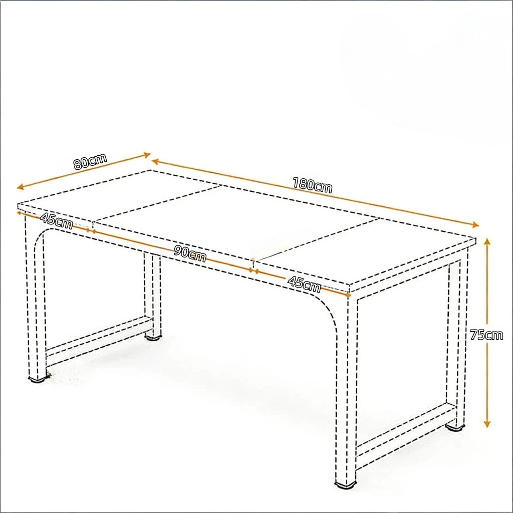 TAVOLO RIUNIONI Compatto 105 x 50,5 x 18,5 cm Metallo e Legno Nero Grigio