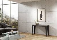 Tavolo Salvaspazio Allungabile 120x45/90x80/78 cm Flame Double Cemento