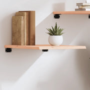 Ripiano a Parete 40x60x2 cm Legno Massello Rovere Non Trattato