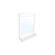 Specchio rettangolare con mensola dimensioni cm L. 37 x H. 50 modello athena