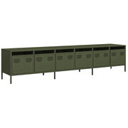 Mobile TV | Armadietto TV | Mobile Porta TV Verde Oliva 202x39x43,5 cm Acciaio Laminato a Freddo