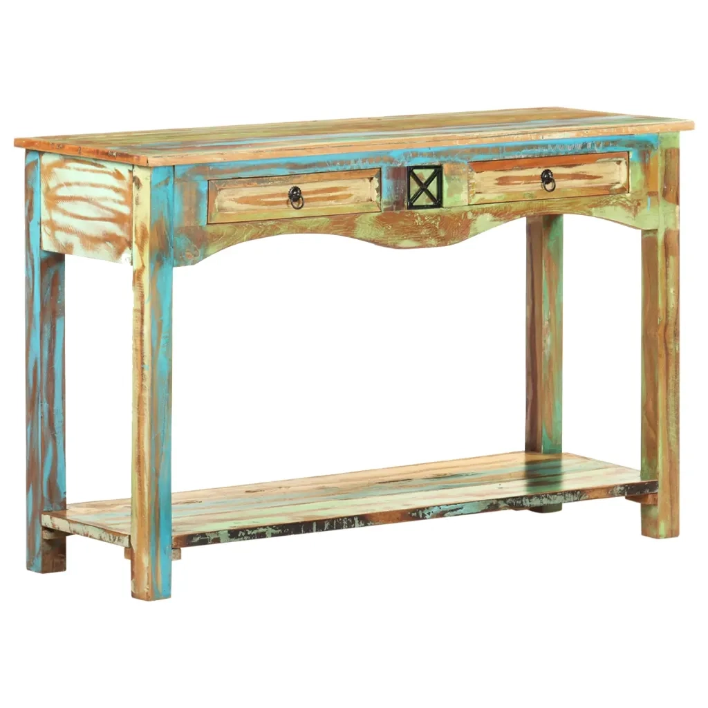 Tavolo Consolle | Tavolo d'Ingresso 120x40x75 cm in Legno Massello di Recupero