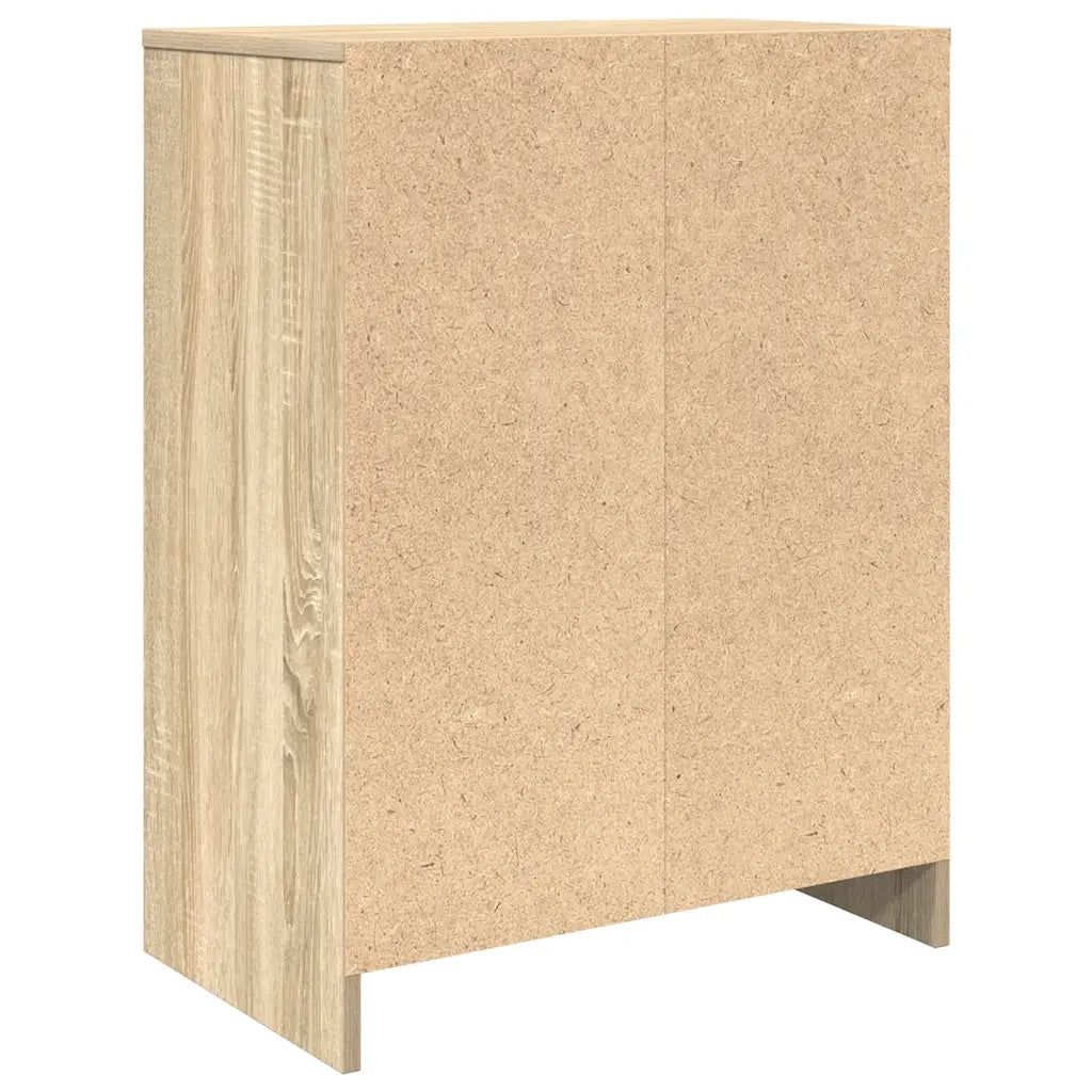Scarpiera-Scaffale per scarpe Rovere Sonoma 57x34x76 cm in Legno Multistrato