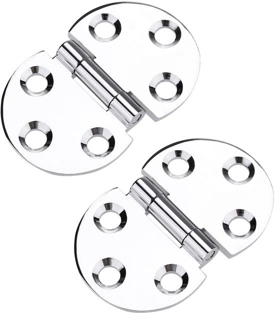 Scharnier 180 Gradi in Rame - Placca di Riparazione Scharniere - Scharnieri Porta - Mallorelle Scharniere - Veer di Alta Qualità - Dimensioni 45 x 30 x 1,5 mm - Scharniere Porta