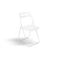 PAZZO DESIGN Sedia pieghevole Peter Bianca set da 6 sedie struttura in metallo