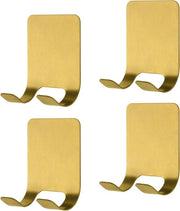 Supporto per rasoi autoadesivo - Orecchini per rasoi in oro - Supporto per rasoi in acciaio inossidabile - Alloggiamento acqua resistente per oggetti da bagno - Accessori per la cucina e la bagno