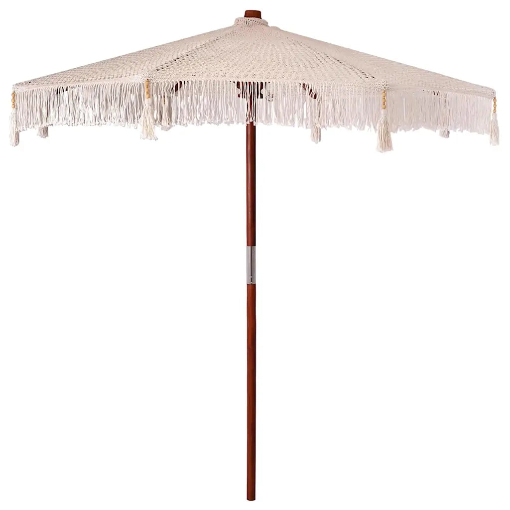 Parasol in macramè Crema 252.5 x 252.5 x 260 cm 42006470