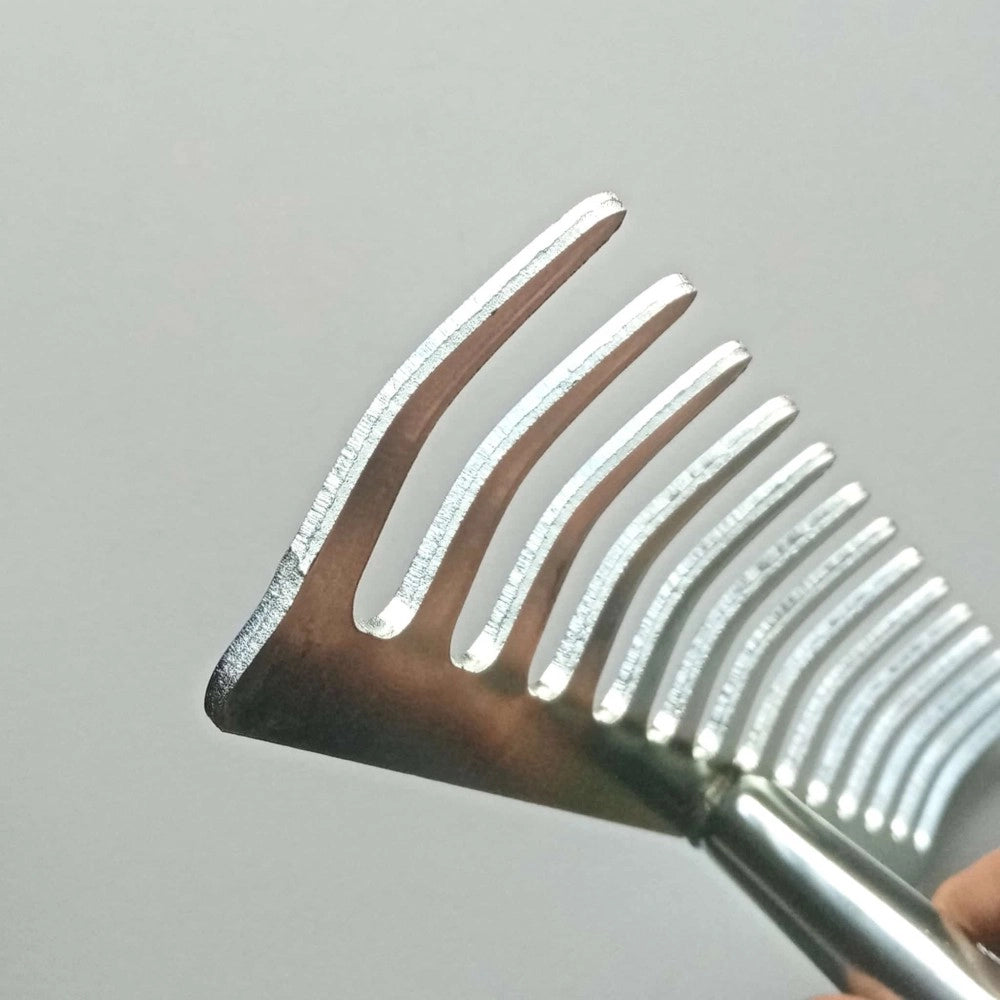 Banman rastrello di acciaio zincato a 14 denti larghezza 36cm senza manico