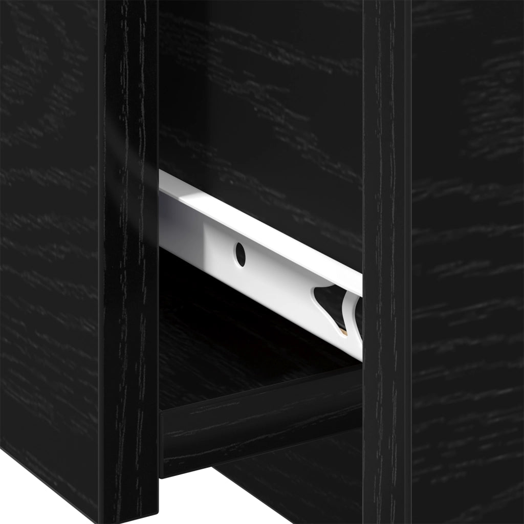 Tavolino da caffÃ¨  Nero Rovere 90x60x31 cm in legno ingegnerizzato