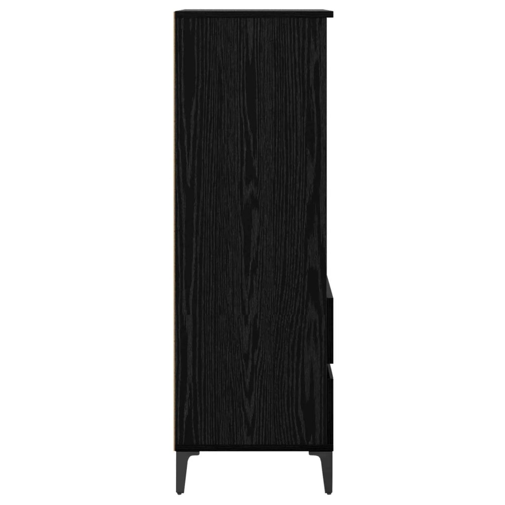Credenza Rovere Nero 40 x 36 x 110 cm Legno ingegnerizzato 8009875