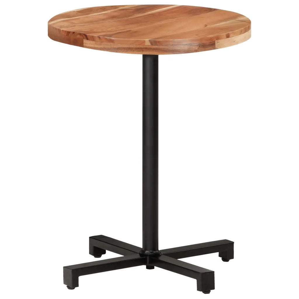 Tavolino da Bistrot Rotondo Ø60x75 cm in Legno di Acacia 320277