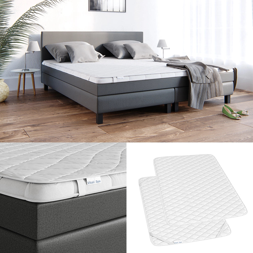 Vitalispa Сoprimaterasso Bianco 140 x 200 cm Cuciture