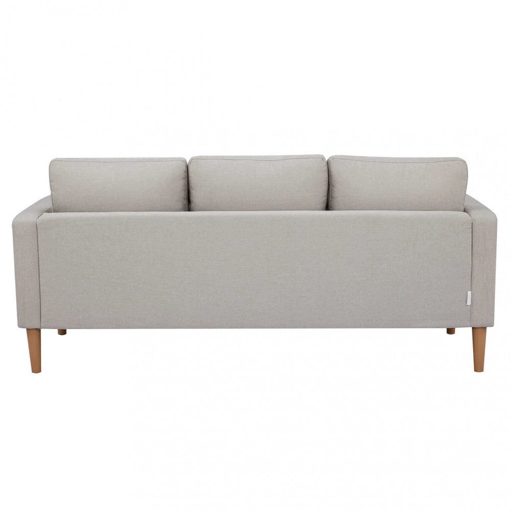 Divano 3 Posti Ramsey 180x73x82 h cm in Tessuto Beige