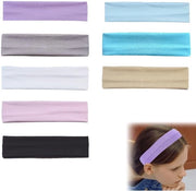 Set di fascette antiscivolo per sport - 8 pezzi - con banda antitrascinamento - elastica - resistente ai raggi UV - materiale respirabile - banda antiscivolo