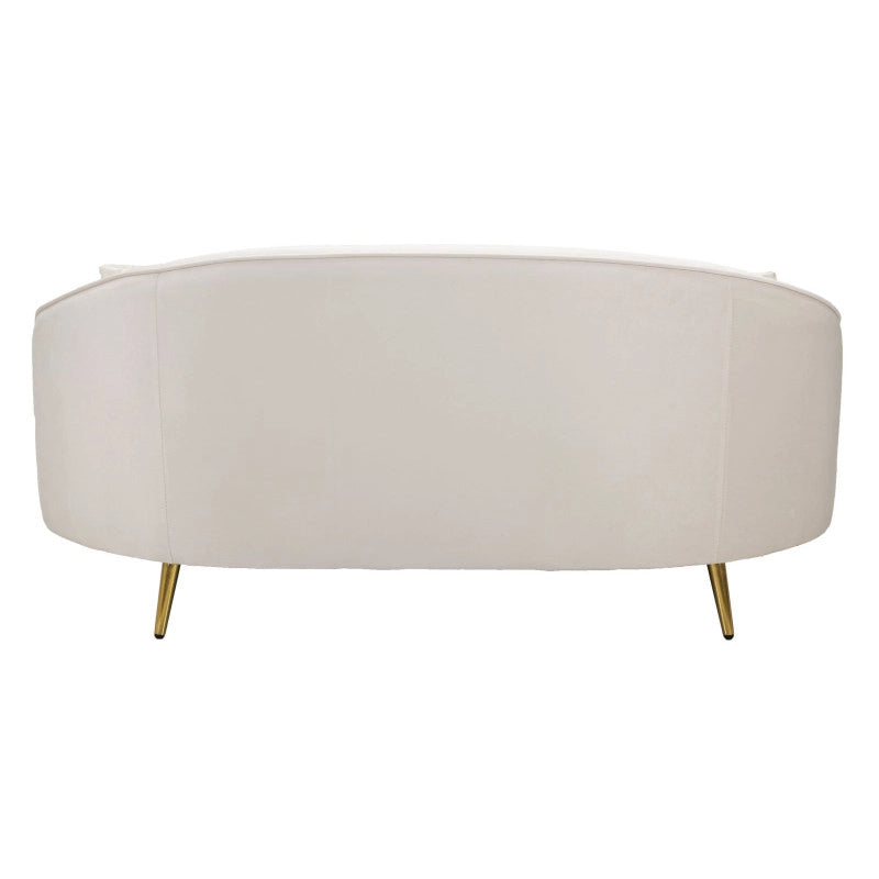 Divanetto 2 Posti Oslo Con Cuscini Crema cm 148x84x68