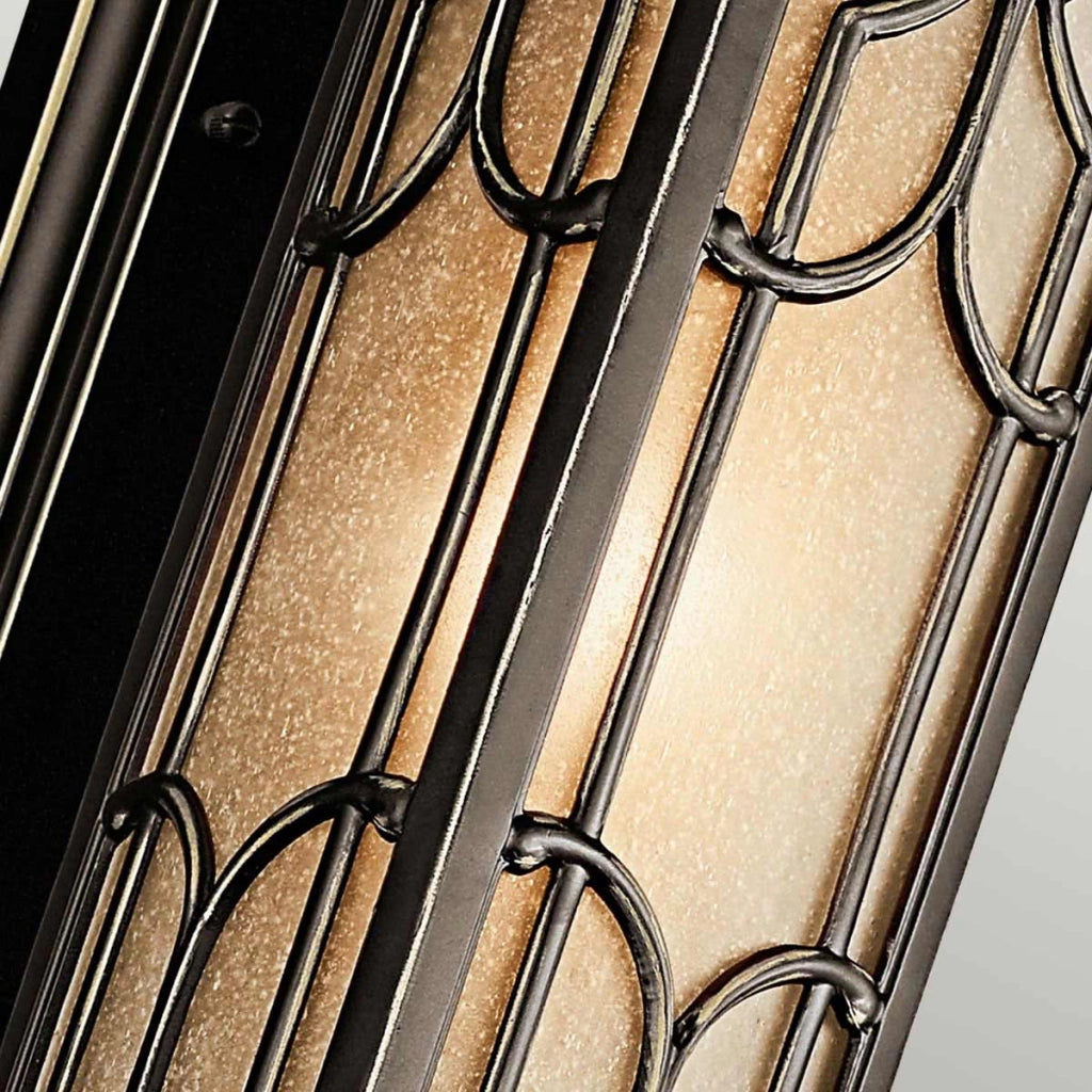 Applique esterna bronzo antico E27 60W Franceasi Kichler