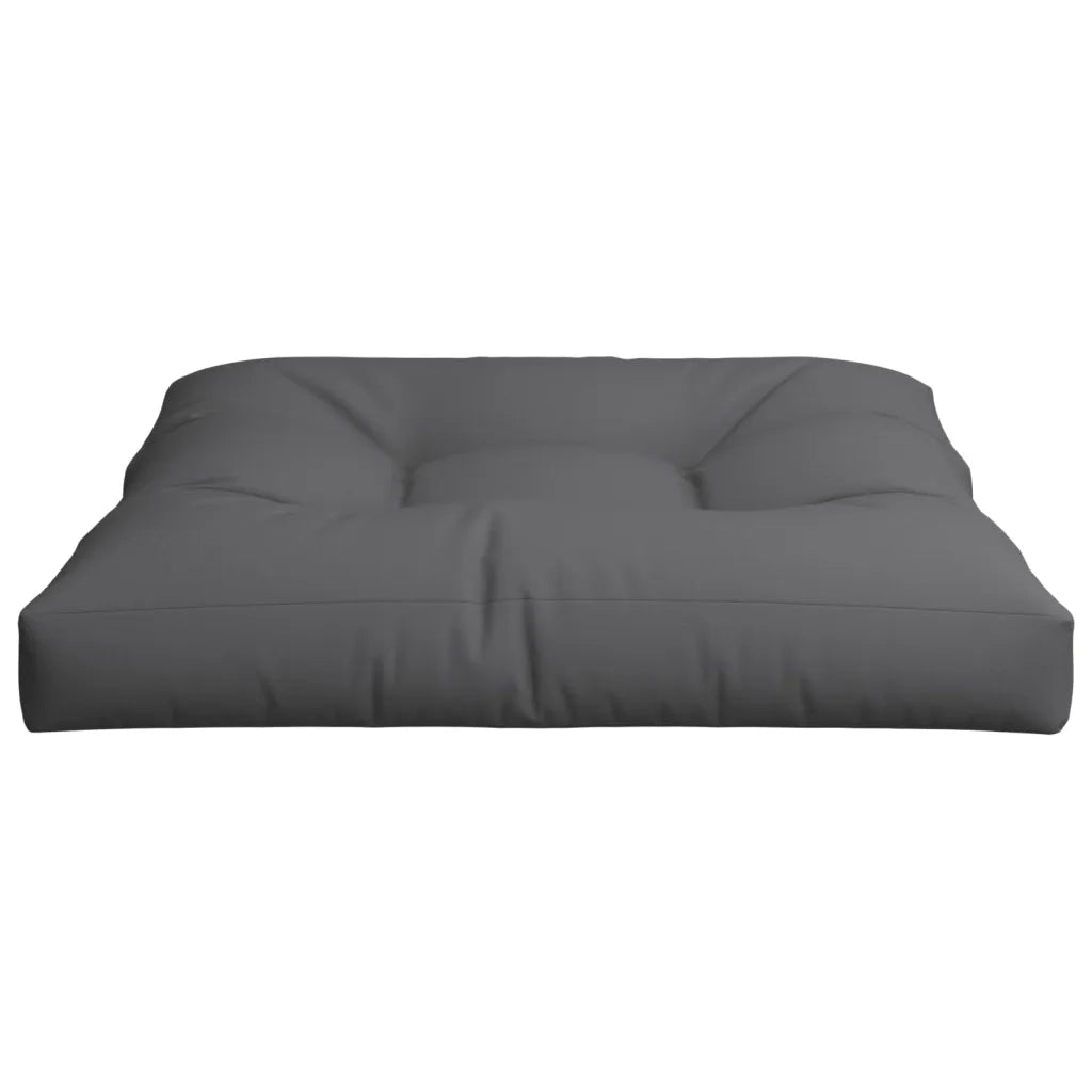 Cuscino per Pallet Antracite 70x70x12 cm in Tessuto