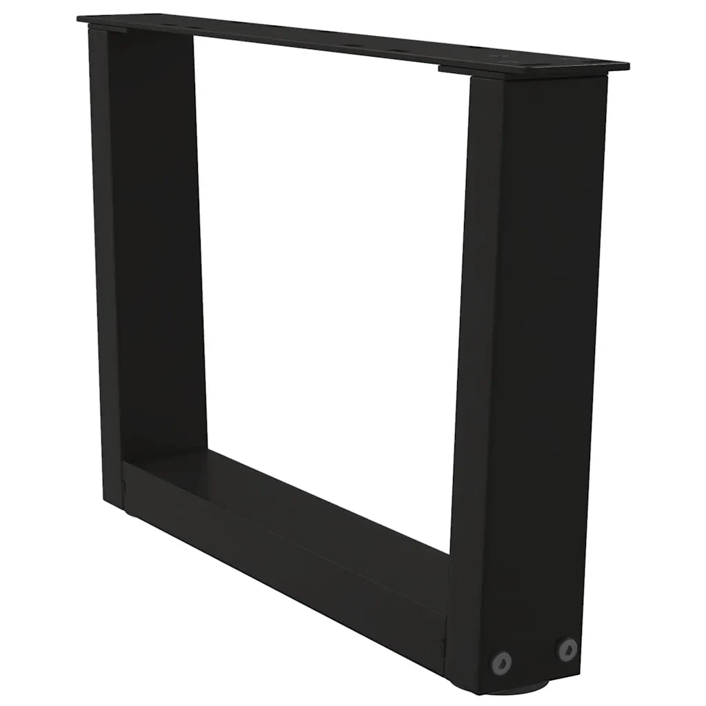 Gambe per Tavolino da Caffè a Forma di V 2 pz Nere 50x(30-31,3) cm Acciaio 4012608