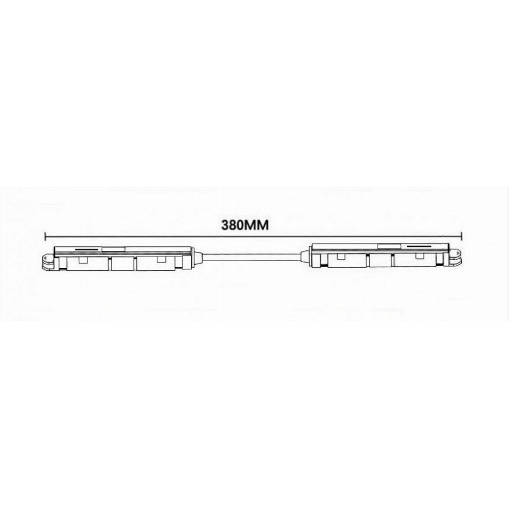Trade Shop - Connettore Giunzione Angolare Installabile Guida Binario Magnetico Nero 48v Mk-j -