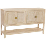 Credenza in legno beige con 4 ante 150x40x90h cm
