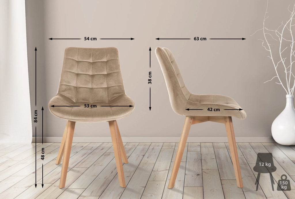 2er Set Stьhle Brook Samt