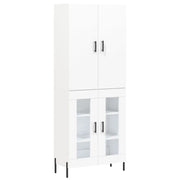 Credenza | Madia | Buffet da pranzo | Armadio da pranzo Bianca 69,5x34x180 cm in Legno Multistrato