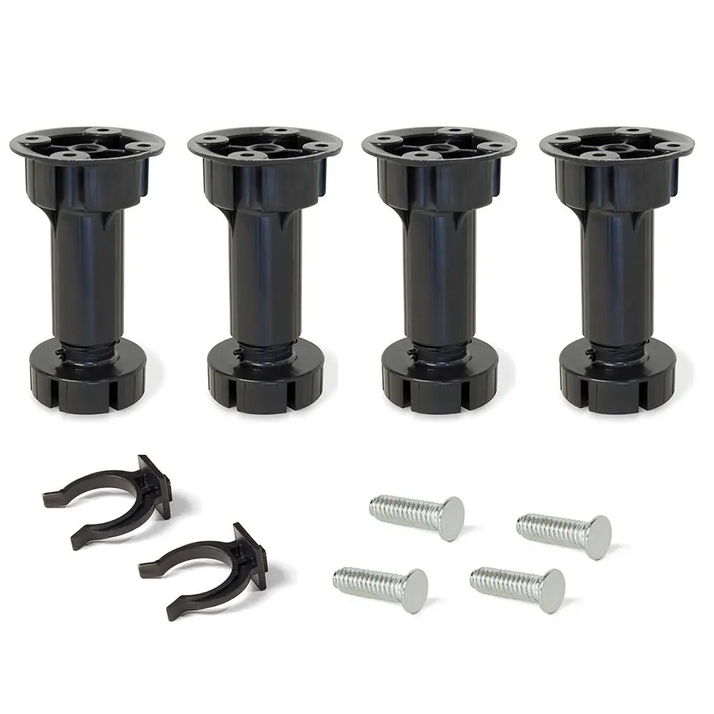Kit di piedini regolabili per mobile Bone H120 mm nero