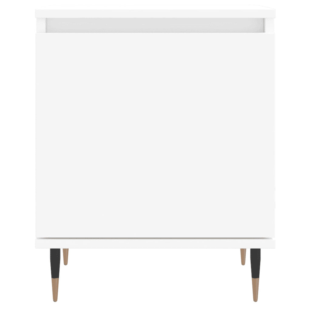 Comodini 2 pz-Set di 2 Tavolino da notte Bianchi 40x30x50 cm in Legno Multistrato 786909