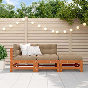 Set Lounge da Giardino 3 pcs Marrone Cerato 3418082