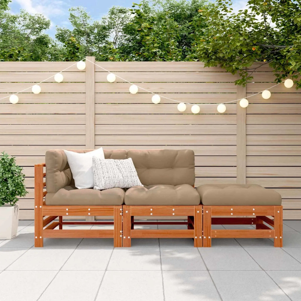Set Lounge da Giardino 3 pcs Marrone Cerato 3418082
