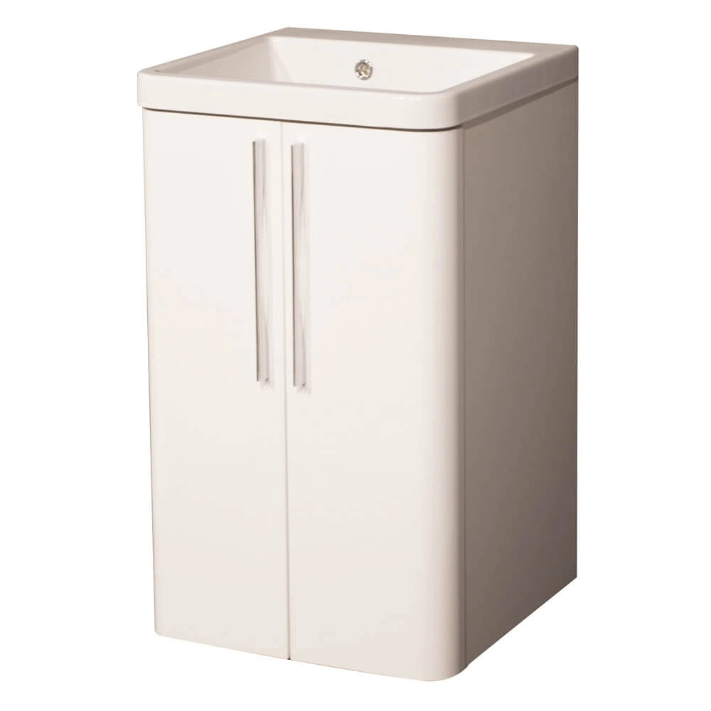 Mobile Lavatoio 50,5x50,5x87 cm 2 Ante Montegrappa Novella Dipiù Bianco