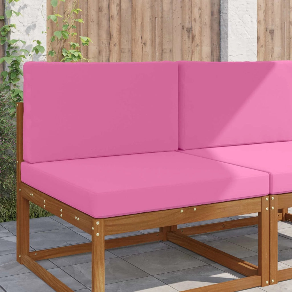 Cuscino per divano da esterno 2 pcs Rosa Poliestere