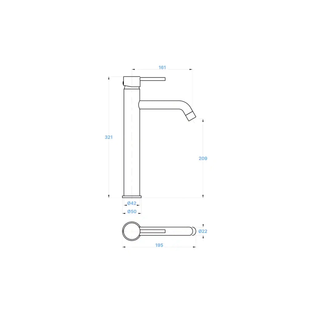 Set miscelatore lavabo alto e bidet senza scarico ed incasso doccia in ottone cromato | Ava