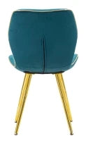 Sedia Paris Space Ottanio /Gold Set 2 Pz cm 46X58X77