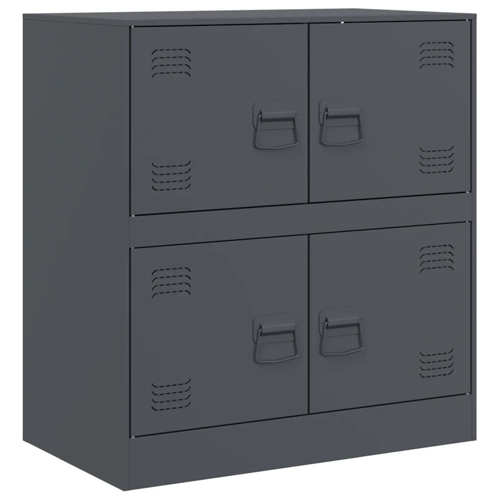 Credenza | Madia | Buffet da pranzo | Armadio da pranzo Antracite 67x39x73 cm in Acciaio