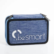 Trade Shop - Astuccio Portapastelli Triplo York Jeans Be Smart Portapenne Accessori Scuola -