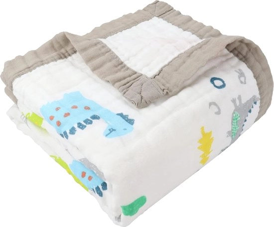 Deken a piuma, 6 strati di deken a sofficezza, cotone per bambini, 110 x 110 cm, deken a piuma, deken per bambini, deken per asciugare, deken morbido per asciugare, deken per bambini unisex