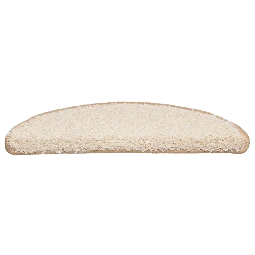 Tappetini per scale 20 pz | Gradini per Scale 56x17x3 cm Crema Semicircolari