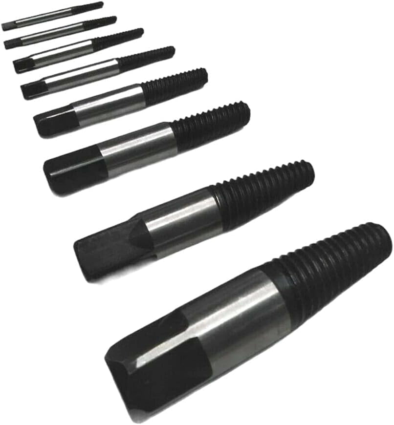 KIT 8 ESTRATTORI CONICI PER VITI BULLONI SPEZZATE PRIGIONIERI ESTRATTORE CONICO