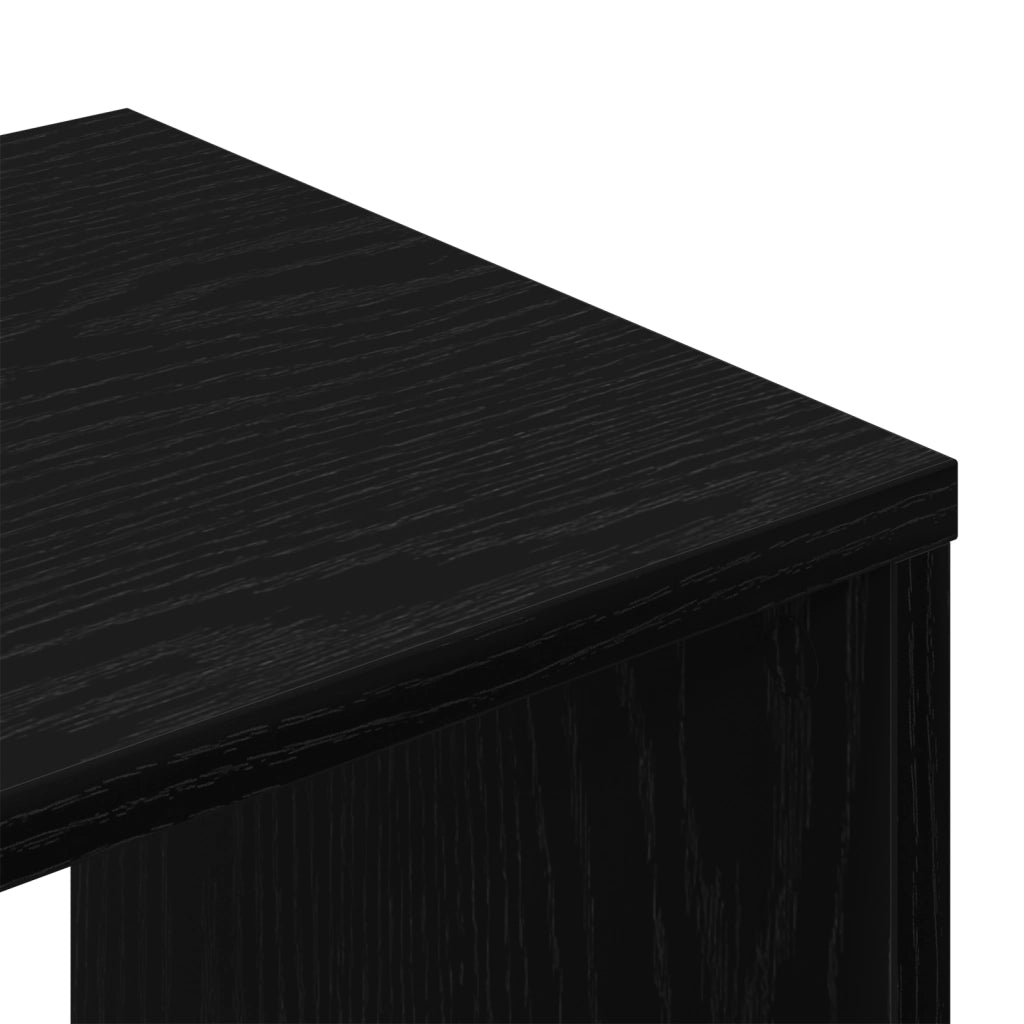 Armadi TV 2 pz Nero Rovere 100x30x30 cm in legno ingegnerizzato