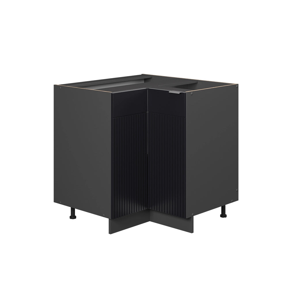 Vicco Mobile ad angolo cucina Nero a righe 80.5 cm senza piano di lavoro